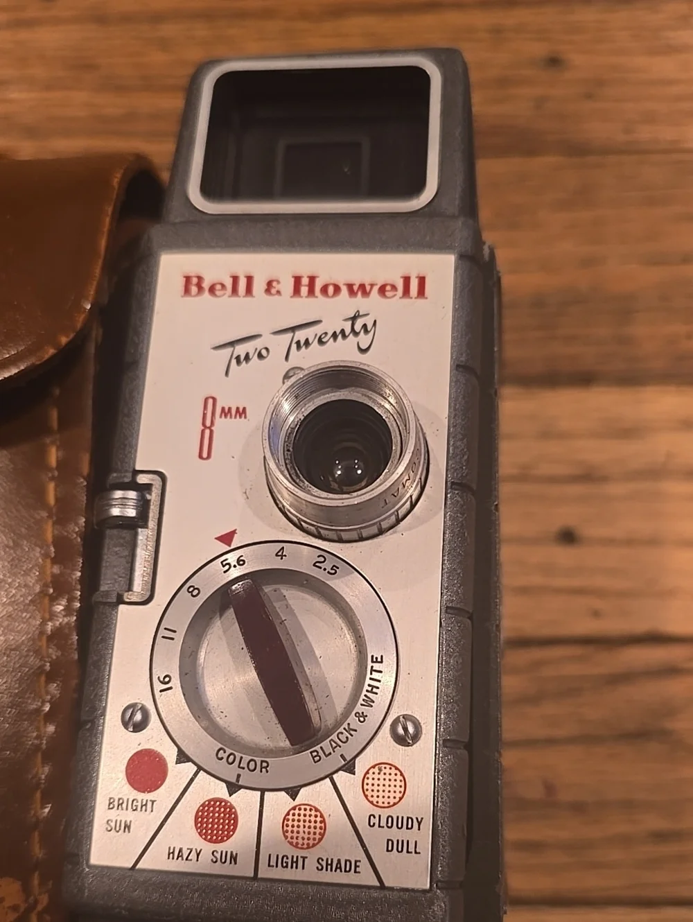 Two Twenty 8mm Vintage Movie Camera - Gray 1950s BELLE AND HOWELL